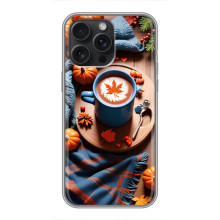 Чехол с уникальным дизайном «Осень с кофе» для iPhone 15 Pro Max – Кофе и тыквы