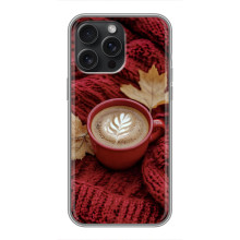 Чехол с уникальным дизайном «Осень с кофе» для iPhone 15 Pro Max – Кофе на пледе