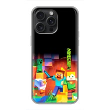Чохли для iPhone 15 Pro Max (Персонажі МайнКрафт) (Герой Майнкрафт)