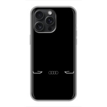 Силиконовый бампер с картинкой машины на iPhone 15 Pro Max – Силует Audi
