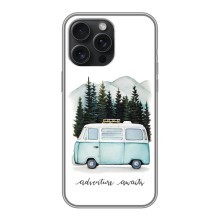 Силиконовый бампер с картинкой машины на iPhone 15 Pro Max – Домик на колесах