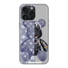 Силиконовый чехол для iPhone 15 Pro Max (Медведь Louis Vuitton)