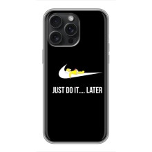 Силиконовый Чехол на iPhone 15 Pro Max с картинкой Nike (Later)