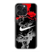 Силіконовый Чохол на iPhone 15 Pro Max з картинкою НАЙК (Nike дим)