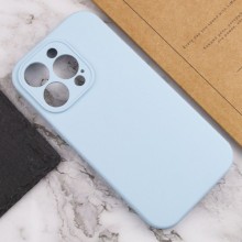 Чехол Silicone Case Full Camera Protective (AA) NO LOGO для Apple iPhone 15 Pro (6.1") – Голубой
