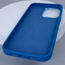 Кожаный чехол Bonbon Leather Metal Style with MagSafe для Apple iPhone 15 Pro (6.1") – Синий