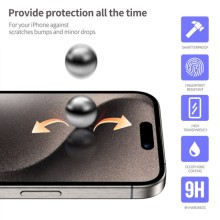 Защитное 3D стекло Blueo Hot Bending для Apple iPhone 15 Pro (6.1") – Черный