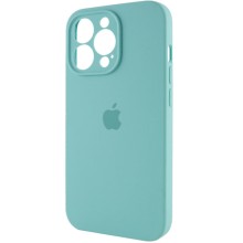 Чехол Silicone Case Full Camera Protective (AA) для Apple iPhone 15 Pro (6.1") – Бирюзовый