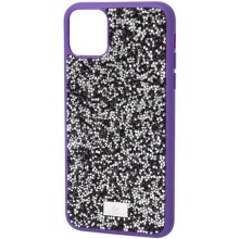 TPU чехол Bling World Rock Diamond для Apple iPhone 15 Pro (6.1") (Фиолетовый)