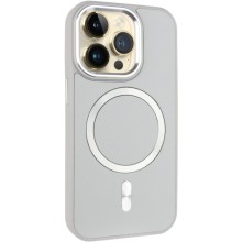 Кожаный чехол SnapCase with MagSafe для Apple iPhone 15 Pro (6.1") – Серый