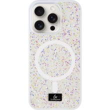 TPU чехол Bling World Rock Diamond with MagSafe для Apple iPhone 15 Pro (6.1") – Белый