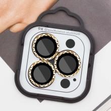 Захисне скло Metal Shine на камеру (у упак.) для Apple iPhone 15 Pro (6.1") / 15 Pro Max (6.7") – Золотий