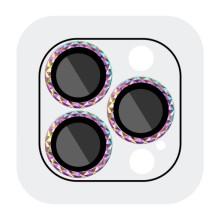 Захисне скло Metal Shine на камеру (у упак.) для Apple iPhone 15 Pro (6.1") / 15 Pro Max (6.7") – Бузковий