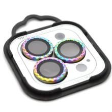 Захисне скло Metal Shine на камеру (у упак.) для Apple iPhone 15 Pro (6.1") / 15 Pro Max (6.7") – Бузковий