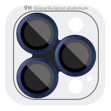 Захисне скло Metal Classic на камеру (у упак.) для Apple iPhone 15 Pro (6.1") / 15 Pro Max (6.7") – Синій