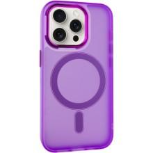 Чохол TPU+PC Lily with MagSafe для Apple iPhone 15 Pro (6.1") (Фіолетовий)