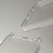 Чохол TPU Transparent with Straps для Apple iPhone 15 Pro (6.1") – Червоний