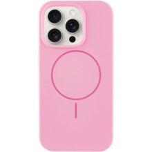 Чехол Silicone Case Full Protective (AA) NO LOGO with MagSafe для Apple iPhone 15 Pro (6.1") – Розовый