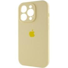 Чехол Silicone Case Full Camera Protective (AA) для Apple iPhone 15 Pro (6.1") – Желтый