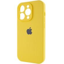 Чехол Silicone Case Full Camera Protective (AA) для Apple iPhone 15 Pro (6.1") – Желтый