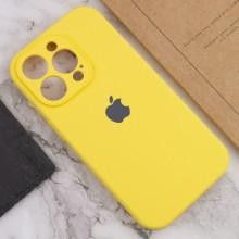 Чехол Silicone Case Full Camera Protective (AA) для Apple iPhone 15 Pro (6.1") – Желтый