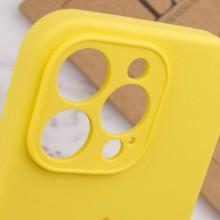 Чехол Silicone Case Full Camera Protective (AA) для Apple iPhone 15 Pro (6.1") – Желтый