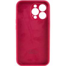 Чехол Silicone Case Full Camera Protective (AA) для Apple iPhone 15 Pro (6.1") – Красный