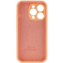 Чехол Silicone Case Full Camera Protective (AA) для Apple iPhone 15 Pro (6.1") – Оранжевый
