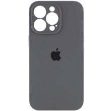 Чехол Silicone Case Full Camera Protective (AA) для Apple iPhone 15 Pro (6.1") – Серый