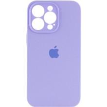 Чехол Silicone Case Full Camera Protective (AA) для Apple iPhone 15 Pro (6.1") – Сиреневый