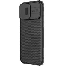 Карбонова накладка Nillkin CamShield Pro для Apple iPhone 15 Pro (6.1") – Чорний