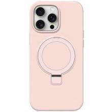 Чехол Silicone Case Full Protective NO LOGO with Ring для Apple iPhone 15 Pro (6.1") – Розовый