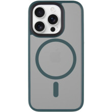 TPU+PC чехол Metal Buttons with MagSafe для Apple iPhone 15 Pro (6.1") – Зеленый
