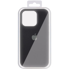 Чохол Silicone Case (AA) Logo with MagSafe для Apple iPhone 15 Pro (6.1") – Чорний