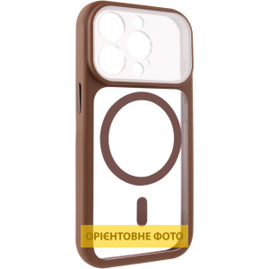 Чохол TPU+PC GETMAN Moon Clear with MagSafe для Apple iPhone 15 Pro (6.1") – Brown