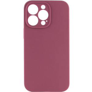 Чехол Silk Full Camera Protective (AA) NO LOGO для Apple iPhone 15 Pro (6.1") – Бордовый