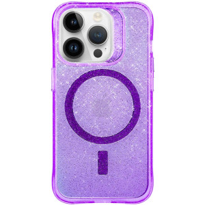 Чехол TPU Radiance with Magnetic Fit для Apple iPhone 15 Pro (6.1") (Фиолетовый)