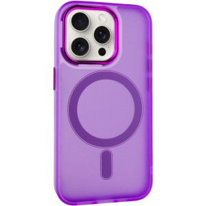 Чехол TPU+PC Lily with MagSafe для Apple iPhone 15 Pro (6.1") (Фиолетовый)