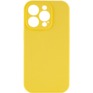 Чохол Silk Full Camera Protective (AA) NO LOGO для Apple iPhone 15 Pro (6.1") (Жовтий)