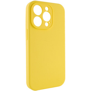 Чохол Silk Full Camera Protective (AA) NO LOGO для Apple iPhone 15 Pro (6.1") – Жовтий