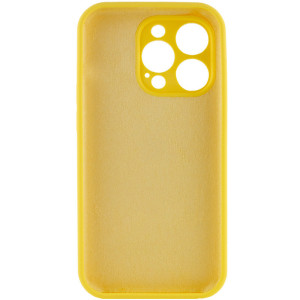 Чохол Silk Full Camera Protective (AA) NO LOGO для Apple iPhone 15 Pro (6.1") – Жовтий