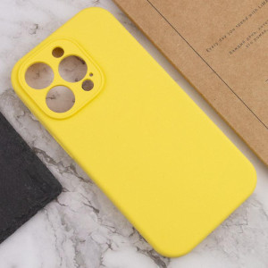 Чохол Silk Full Camera Protective (AA) NO LOGO для Apple iPhone 15 Pro (6.1") – Жовтий