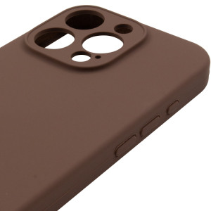 Чохол Silk Full Camera Protective (AA) NO LOGO для Apple iPhone 15 Pro (6.1") – Коричневий