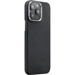 Чехол PC Carbon Protection Slim with Magnetic Fit для Apple iPhone 15 Pro (6.1") – Черный