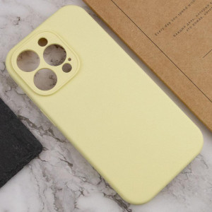 Чохол Silk Full Camera Protective (AA) NO LOGO для Apple iPhone 15 Pro (6.1") – Жовтий