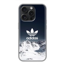 Чехлы Адидас для iPhone 15 Pro (AlphaPrint) (Адидас в горах)