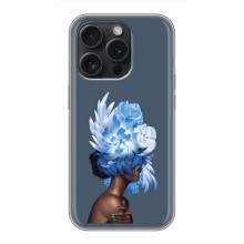 Чехлы (ART) Цветы на iPhone 15 Pro (VPrint) (Квіти на голові)