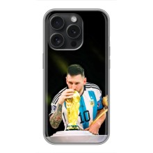 Чохли для iPhone 15 Pro (Leo чемпіон) (AlphaPrint) (Кубок Мессі)