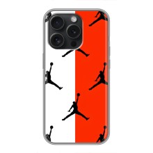 Чехлы для iPhone 15 Pro - с картинкой JORDAN (AlphaPrint) (Лого Джордан)