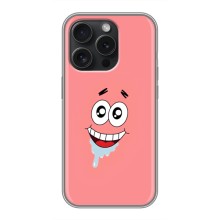 Чехлы с Патриком на iPhone 15 Pro (Мордочка Патрика)